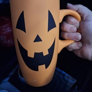 Orange Jack-O'-Lantern Travel Mug